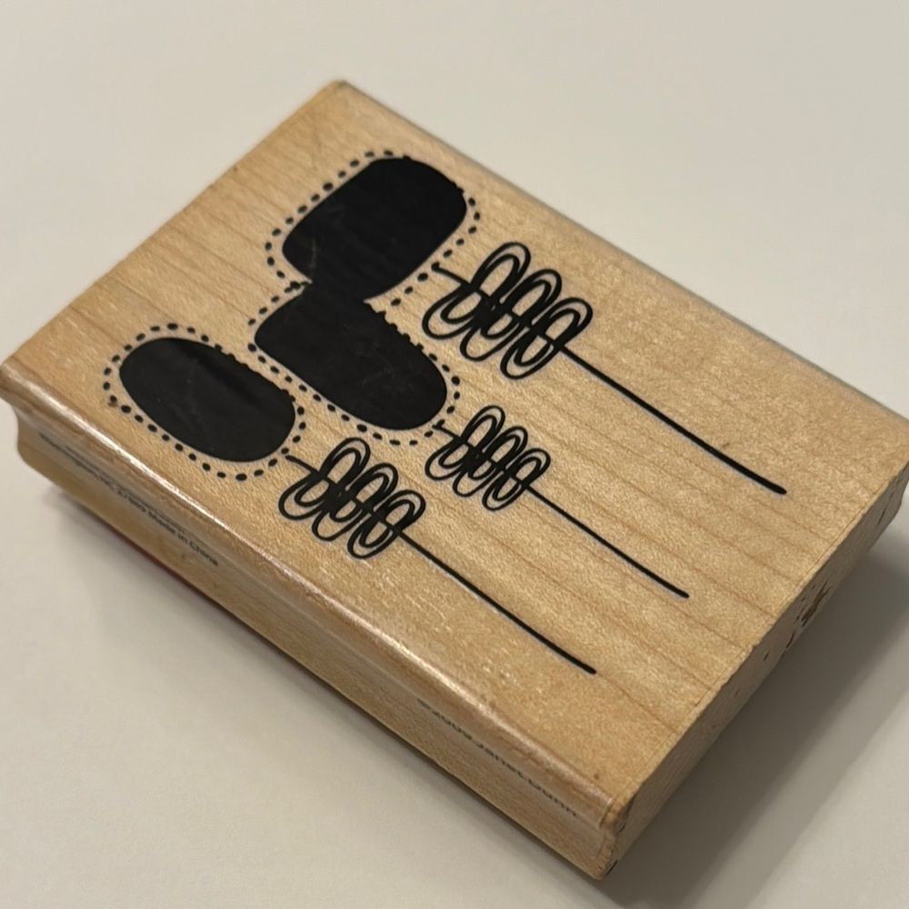 Hampton Art Rubber Stamp Abstract Flowers